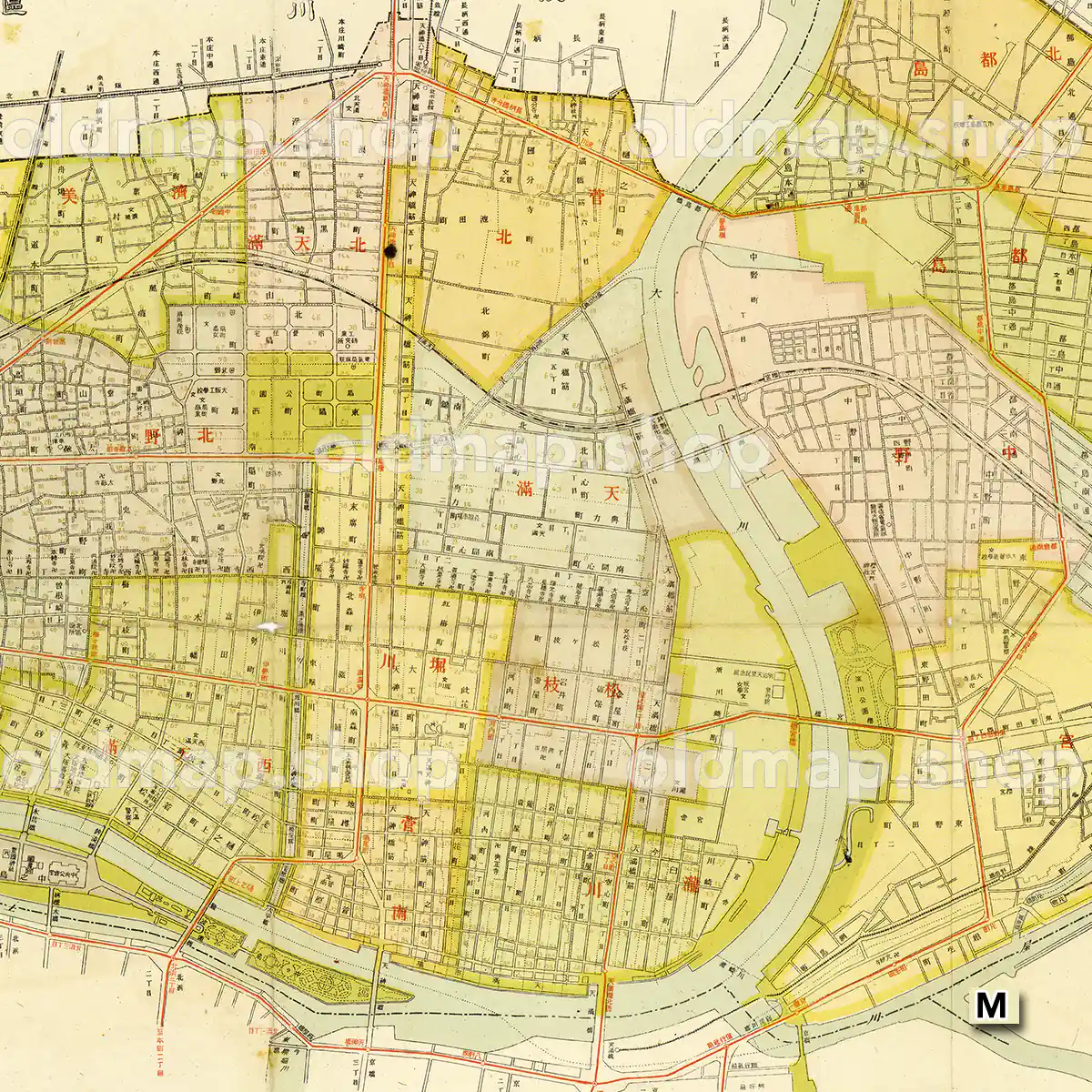 大阪市区分地図 北区地図 昭和16年(1941)