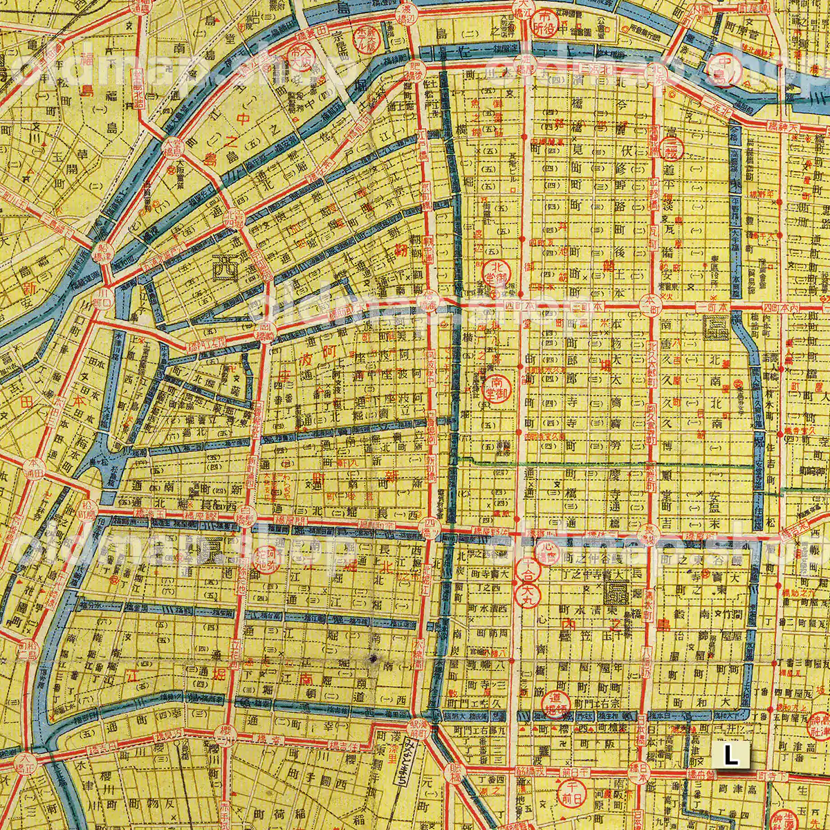 最新 大大阪全図 昭和18年(1943)