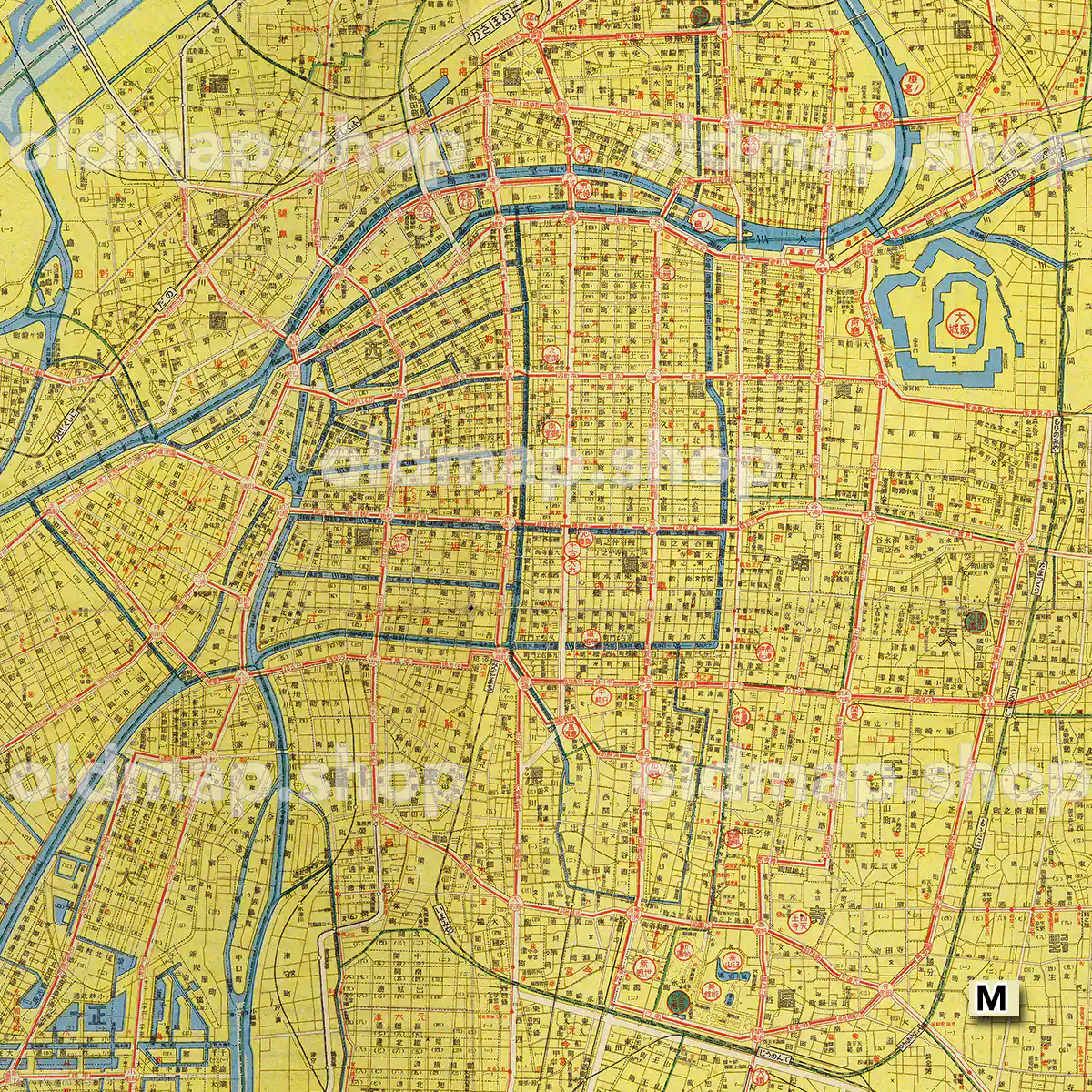 最新 大大阪全図 昭和18年(1943)
