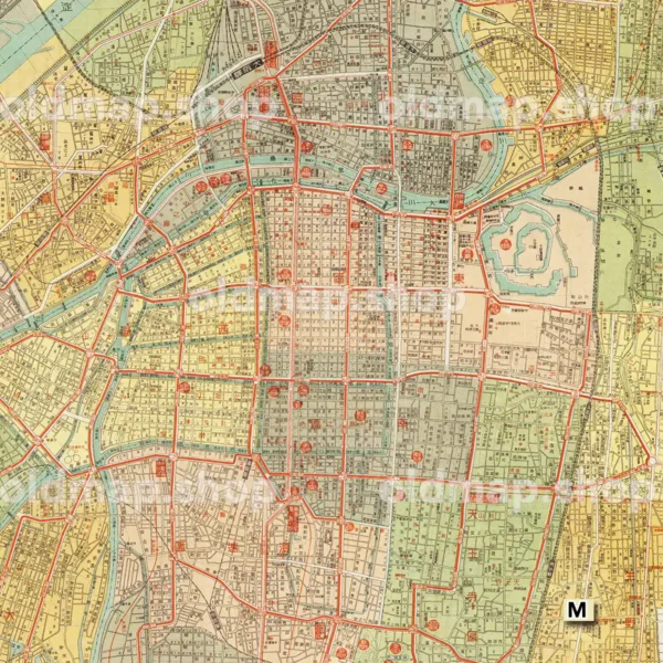最新 大阪市地図 昭和24年(1949)