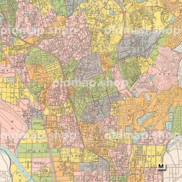 豊中市街図 昭和45年(1970)