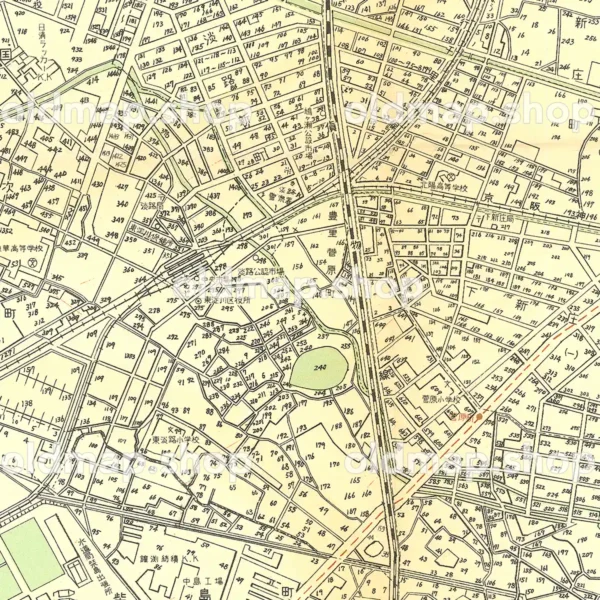 東淀川区詳細図 東部 昭和30年(1955) - 大阪市区分詳細図