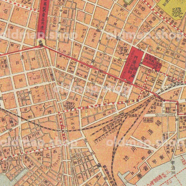 神戸市新図 明治44年(1911)