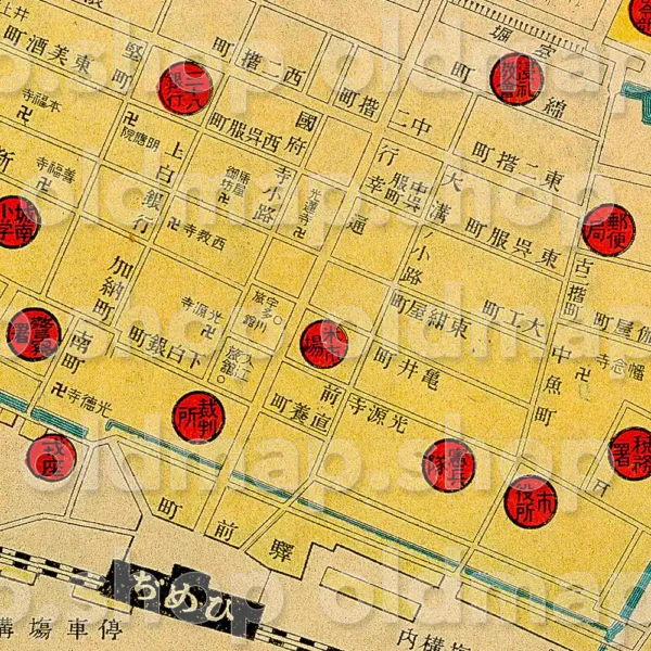 姫路市街全図 大正2年(1913) - 画像 (2)