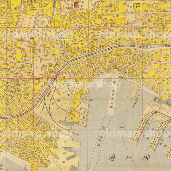 神戸市地図 大正11年(1922)