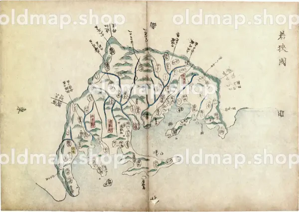 若狭国 - 大日本輿地便覧 乾 天保5年(1834)