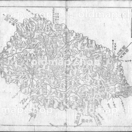飛騨国 - 大日本国細図 東国之部 上 元治2年(1865)