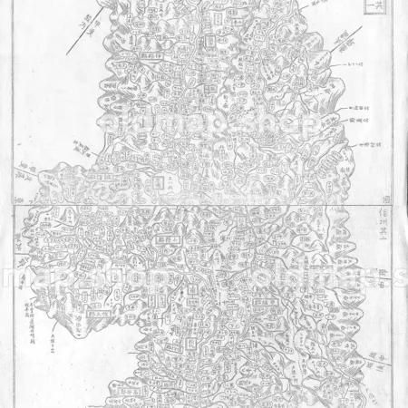 信濃国 - 大日本国細図 東国之部 上 元治2年(1865)