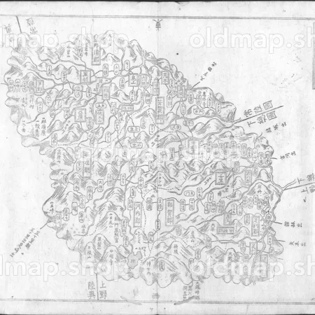 下野国 - 大日本国細図 東国之部 上 元治2年(1865)