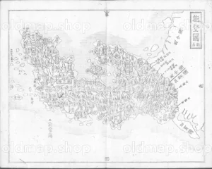 能登国 - 大日本国細図 東国之部 上 元治2年(1865)