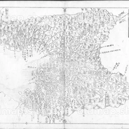 越中国 - 大日本国細図 東国之部 上 元治2年(1865)