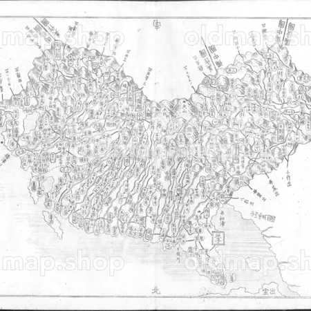 伯耆国 - 大日本国細図 西国之部 下 元治2年(1865)