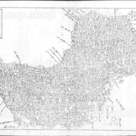 石見国 - 大日本国細図 西国之部 下 元治2年(1865)