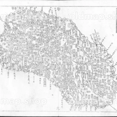 美作国 - 大日本国細図 西国之部 下 元治2年(1865)