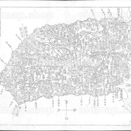 備中国 - 大日本国細図 西国之部 下 元治2年(1865)
