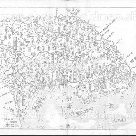 安芸国 - 大日本国細図 西国之部 下 元治2年(1865)