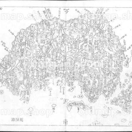周防国 - 大日本国細図 西国之部 下 元治2年(1865)