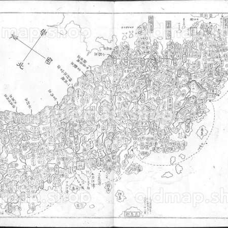 長門国 - 大日本国細図 西国之部 下 元治2年(1865)
