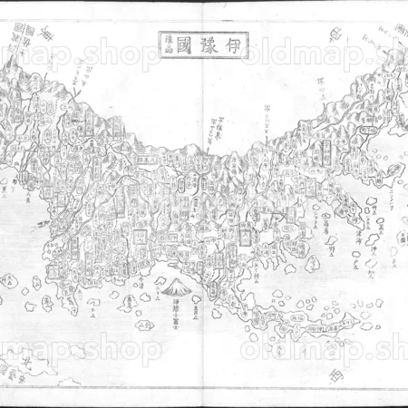 伊予国 - 大日本国細図 西国之部 下 元治2年(1865)