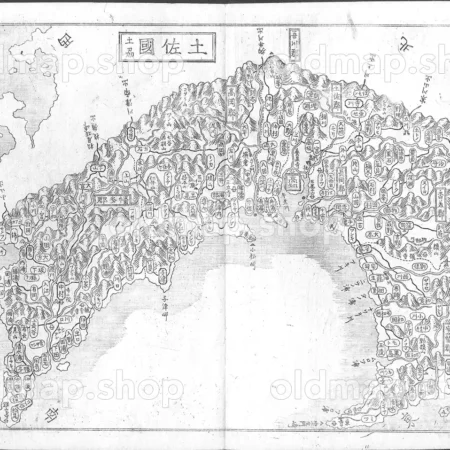 土佐国 - 大日本国細図 西国之部 下 元治2年(1865)