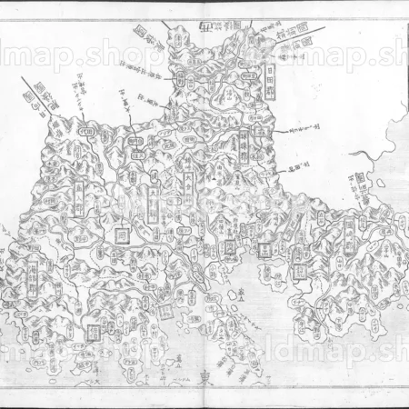 豊後国 - 大日本国細図 西国之部 下 元治2年(1865)