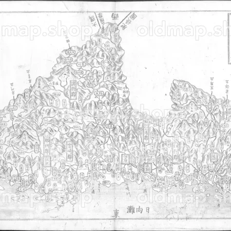 日向国 - 大日本国細図 西国之部 下 元治2年(1865)