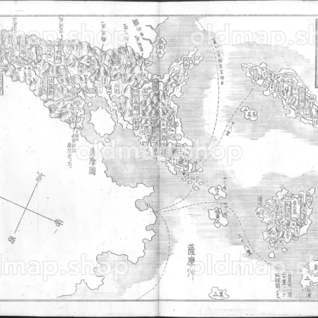 大隅国 - 大日本国細図 西国之部 下 元治2年(1865)