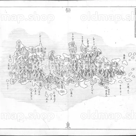対馬国 - 大日本国細図 西国之部 下 元治2年(1865)