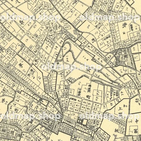 小石川区全図 明治37年(1904) - 東京十五区分