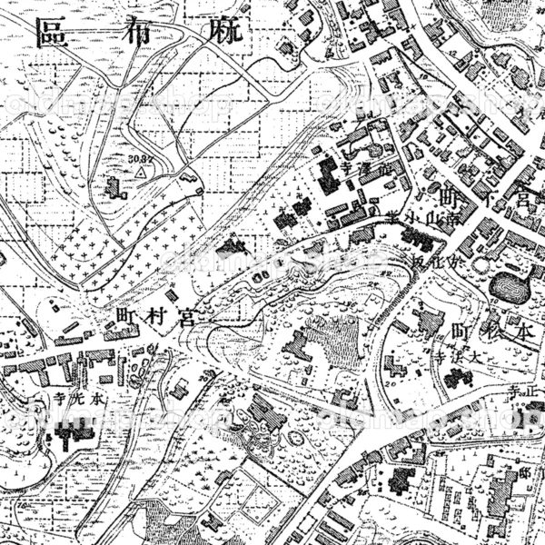 第九号 東京西南部 明治19年(1886) - 東京五千分一図