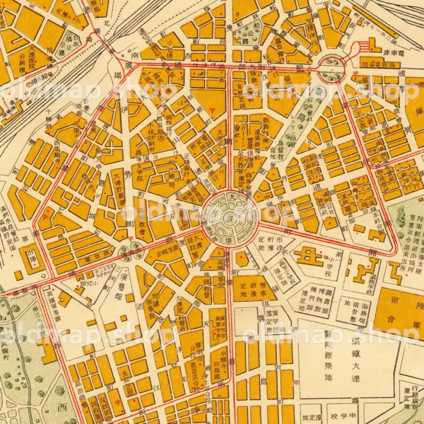 大連市街図 大正2年(1913)