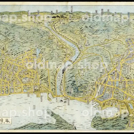 旅順絵地図 大正14年(1925)