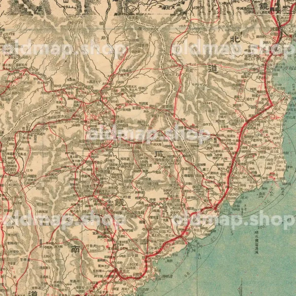 朝鮮里程全図　附京城市街図 大正9年(1920)