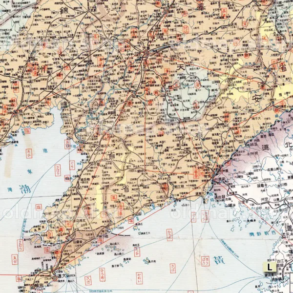 滿洲経済地図 昭和13年・康徳5年(1938) – 古地図 古地図素材データの