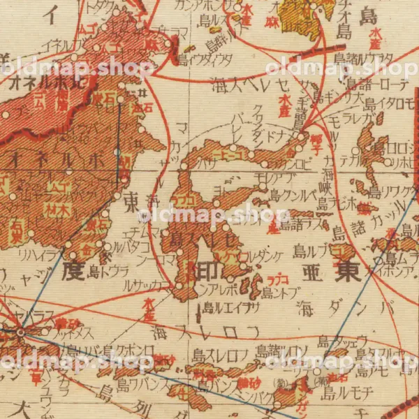 大東亜共栄圏全図 3図 昭和18年(1943) – 満洲帝国分省地図