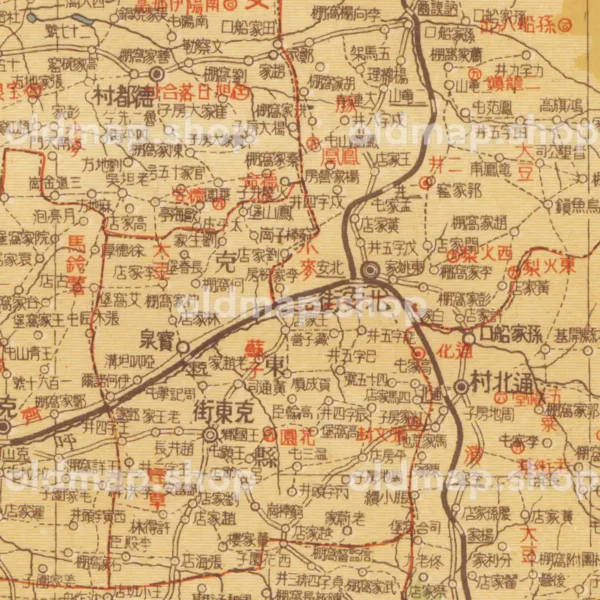 北安省全図 6図 昭和18年(1943) - 満洲帝国分省地図