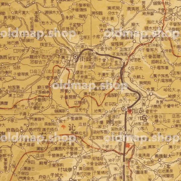 熱河省全図 18図 昭和18年(1943) - 満洲帝国分省地図