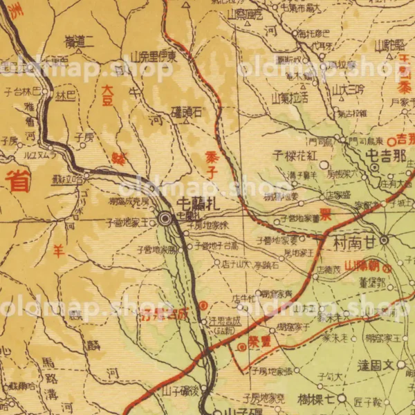 興安東省全図 21図 昭和18年(1943) - 満洲帝国分省地図
