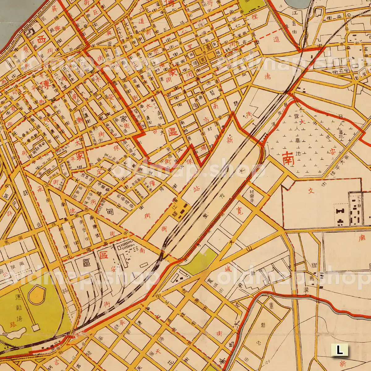 哈爾浜(ハルビン)市街地図 康徳4-6年(1937-1939) - 画像 (3)