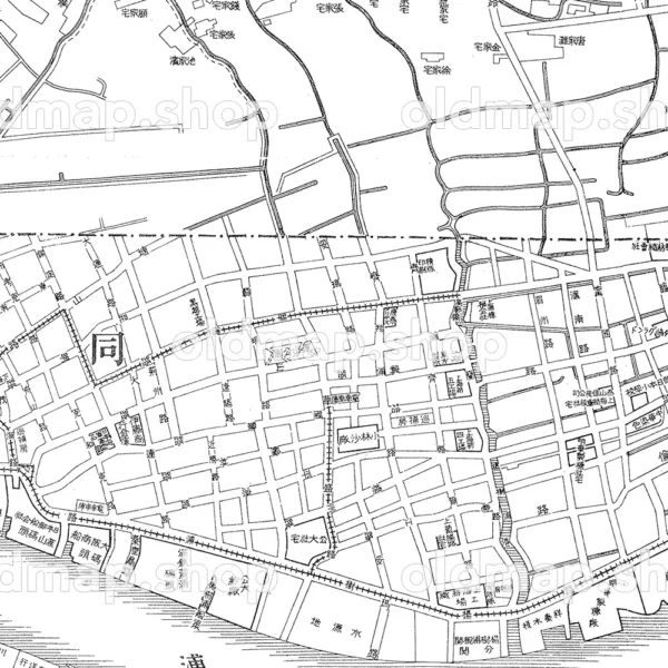 二万分一 上海市街図 昭和12年(1937)