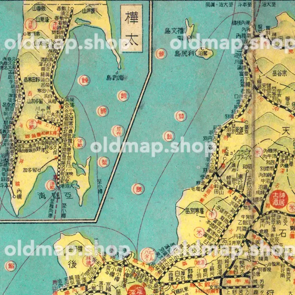 大東亜鉄道案内図 日本之部 昭和18年(1943)
