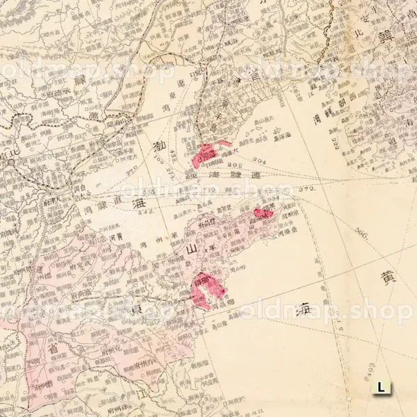 日露清韓新地図 明治37年(1904)