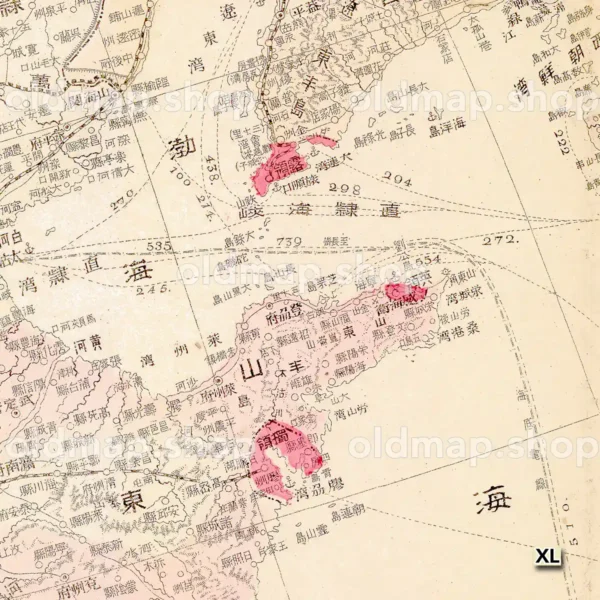 日露清韓新地図 明治37年(1904)
