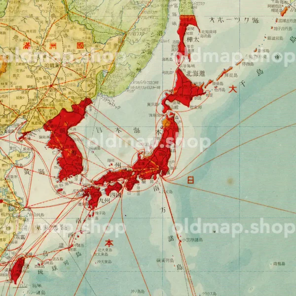 大東亜共栄圏全図 昭和18年(1943) - 標準大東亜分図