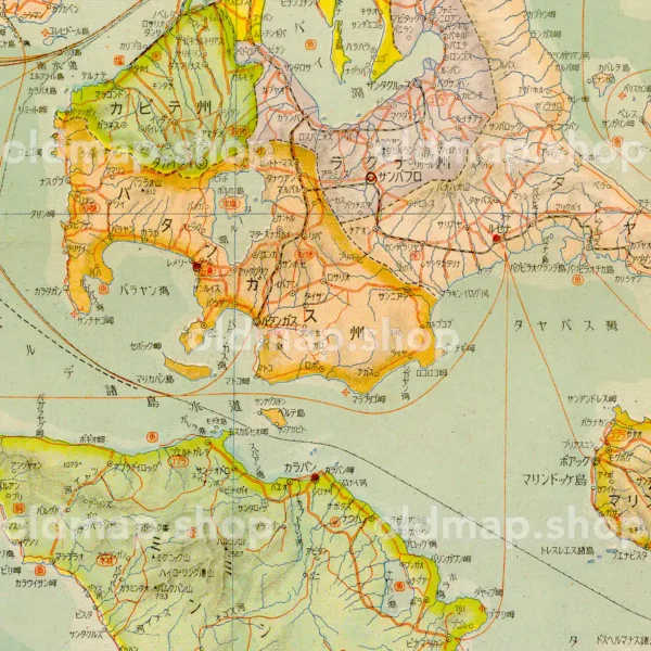 ルソン島 昭和18年(1943) - 標準大東亜分図