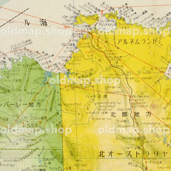 オーストラリア 昭和18年(1943) - 標準大東亜分図