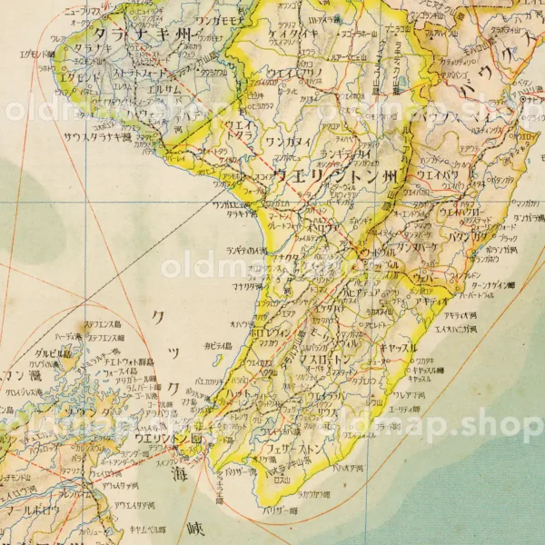 ニュージーランド 昭和18年(1943) - 標準大東亜分図