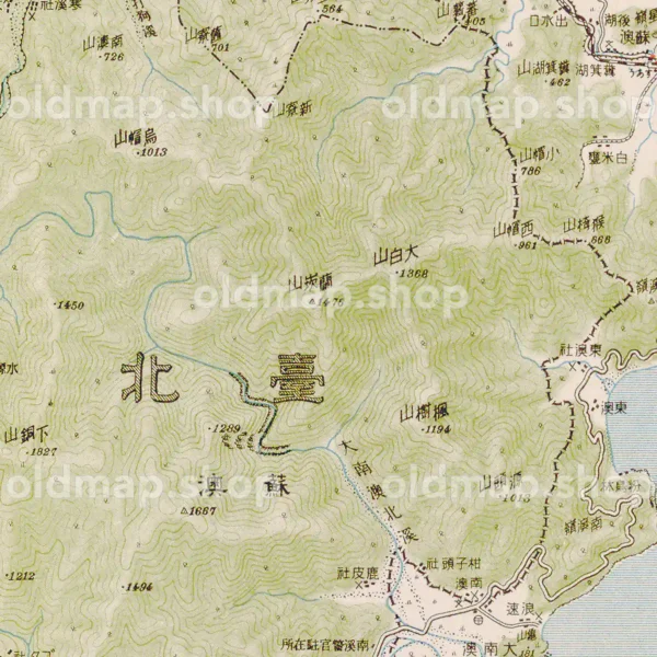台湾 蘇澳 昭和8年(1933) - 二十万分一帝国図