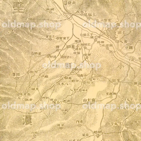 長野 明治21年(1888) - 二十万分一輯製図