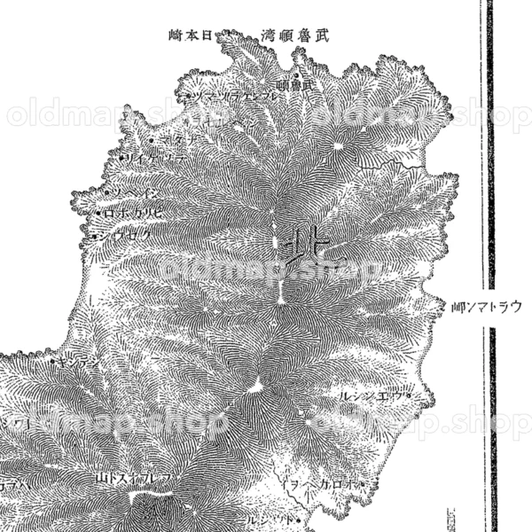北千島 新知島 明治26年(1893) - 二十万分一輯製図